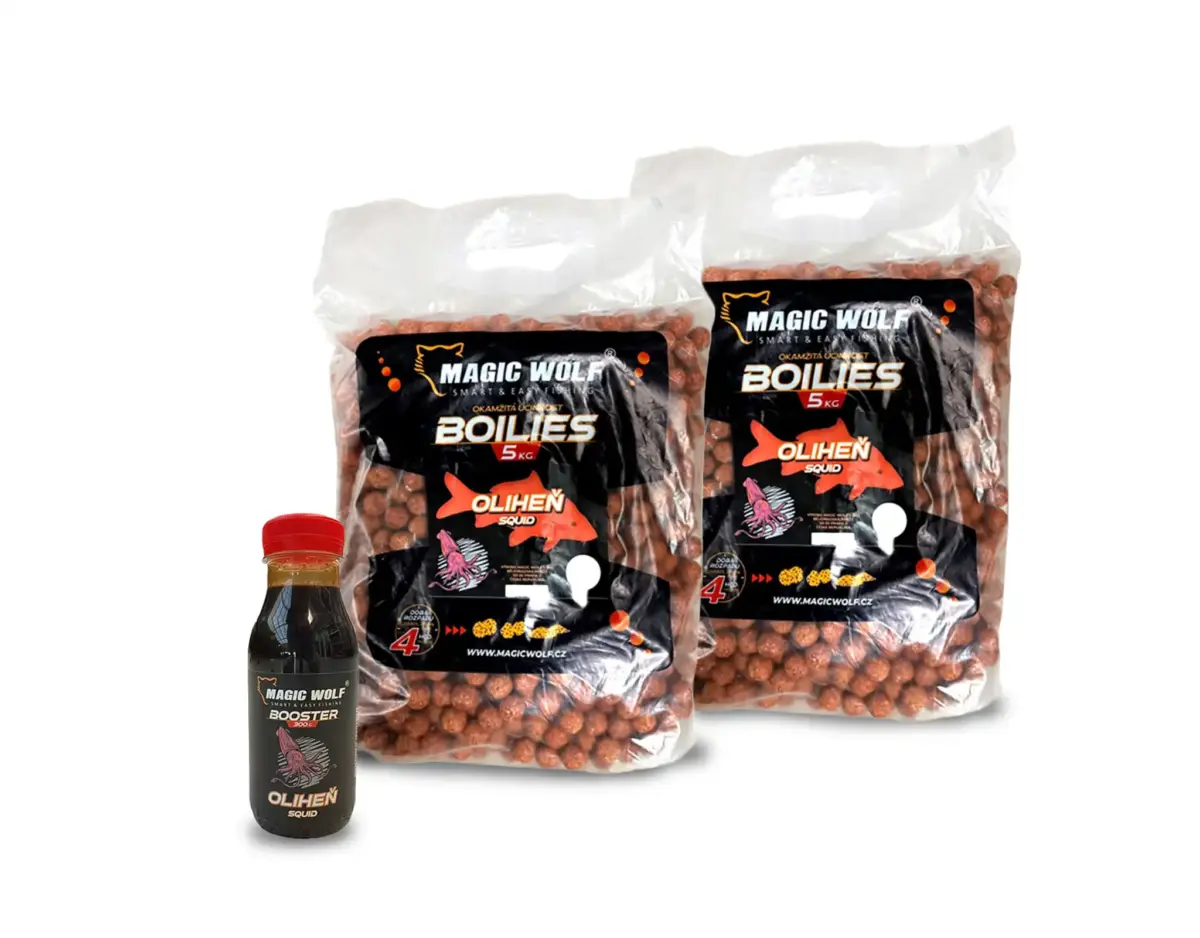 Boilies a booster od značky Magic wolf