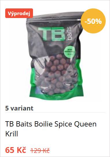 TB Baits-boilies spice queen krill-balení