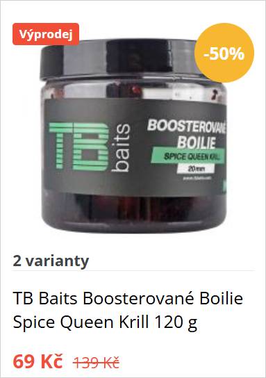 TB Baits-boosterované boilies spice queen krill